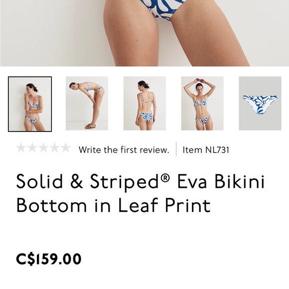 Nwt Solid & Striped Bikini - Picture 7 of 10